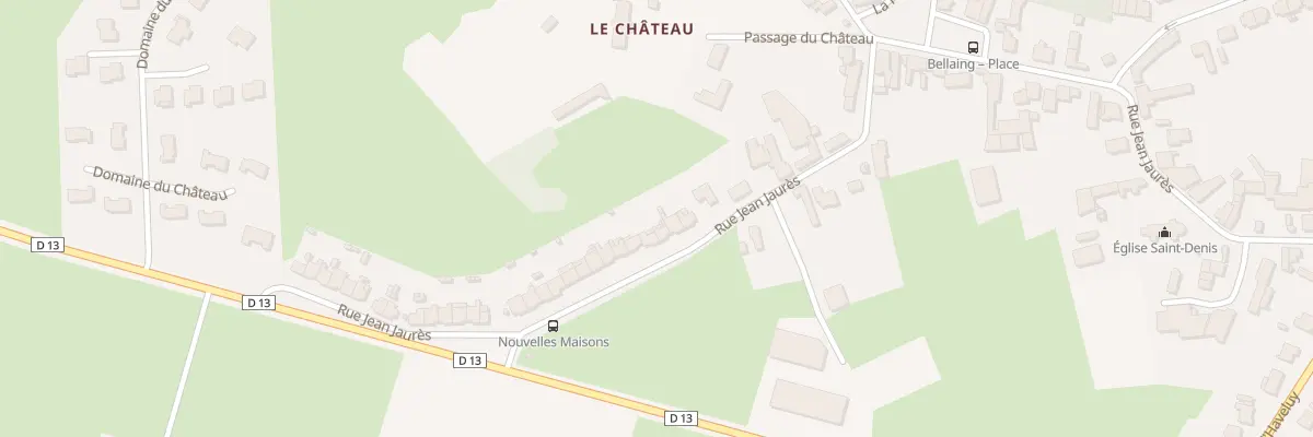 Plan du 54 Rue Jean Jaures à Bellaing