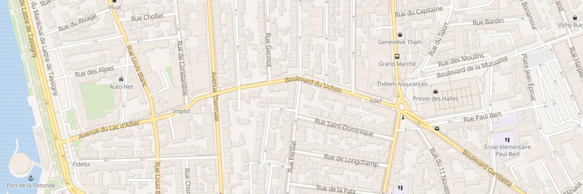 Plan du 55 Rue Pétillat à Vichy