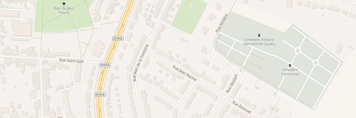 Plan du 11 Rue Jean Racine à Caudry