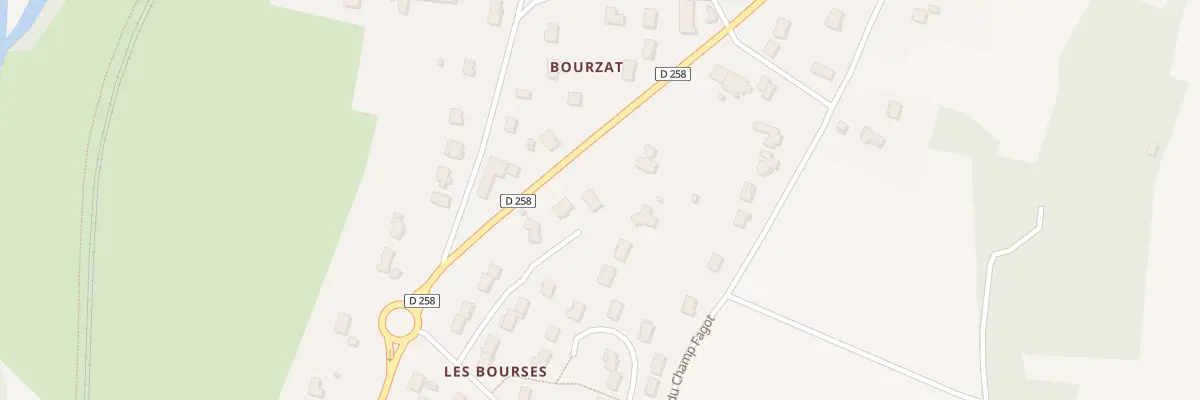 Plan du 1 Les Bourses à Saint-Germain-des-Fossés