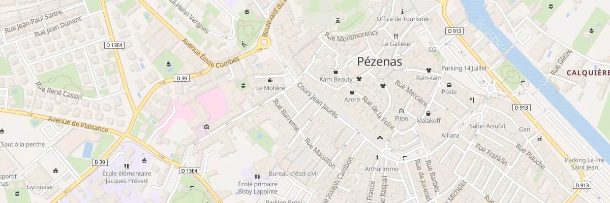 Plan du 2 Rue Venel à Pézenas