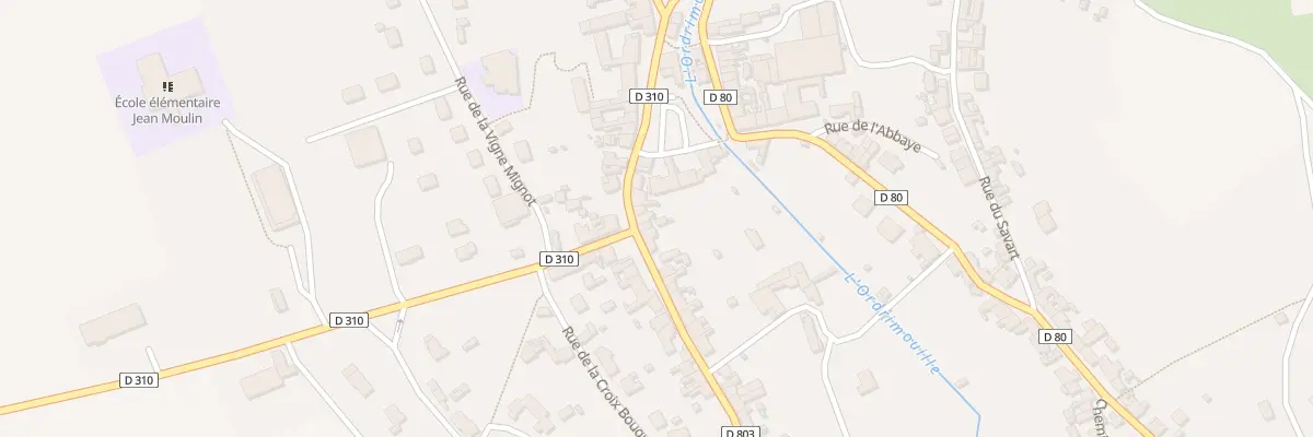Plan du 1 Rue Tanevot d’Herbault à Coincy