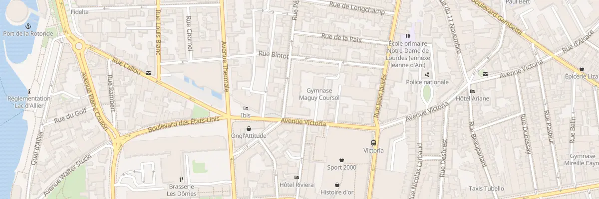 Plan du 8 Rue Pétillat à Vichy