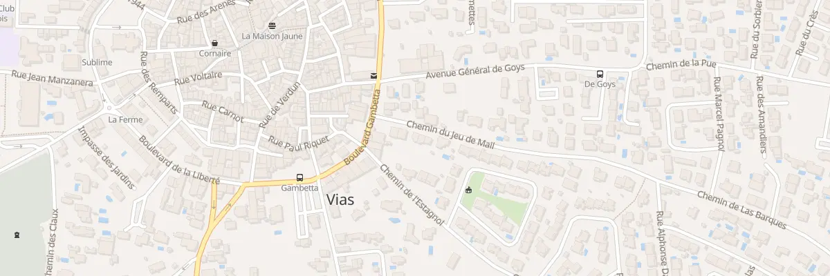 Plan du 5 Che du Jeu de Mail à Vias