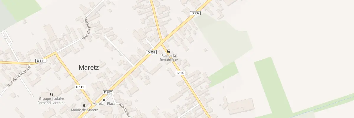 Plan du 7 Rue de la République à Maretz