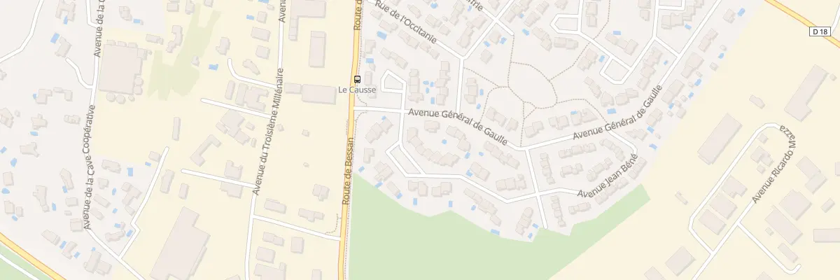 Plan du 3 Rue Jean Moulin à Saint-Thibéry