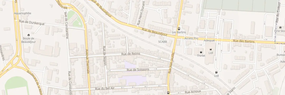 Plan du 41 Rue de Reims à Vichy
