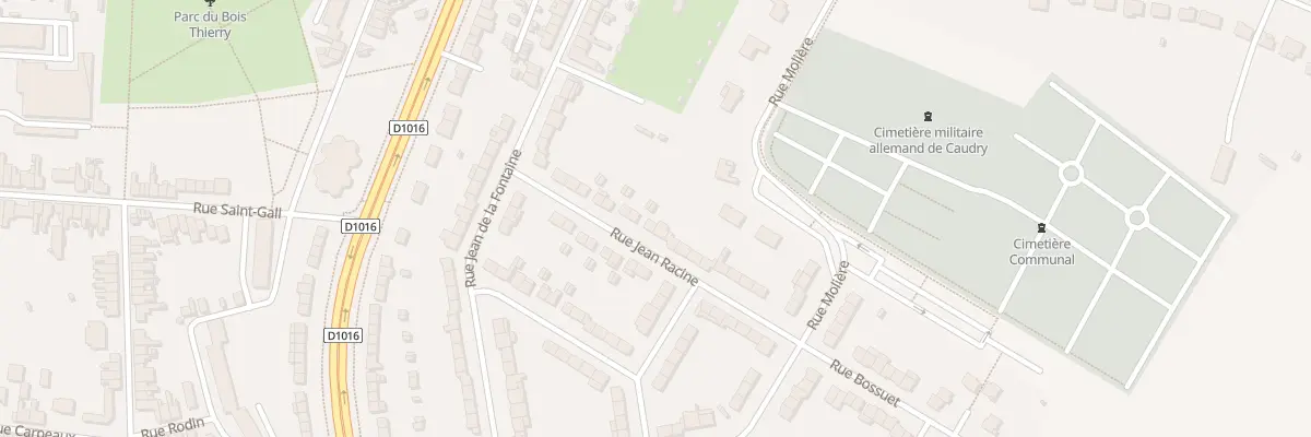 Plan du 15 Rue Jean Racine à Caudry