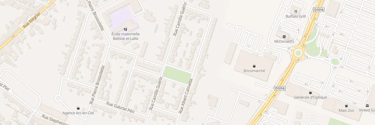 Plan du 15 Rue Albert Calmette à Caudry