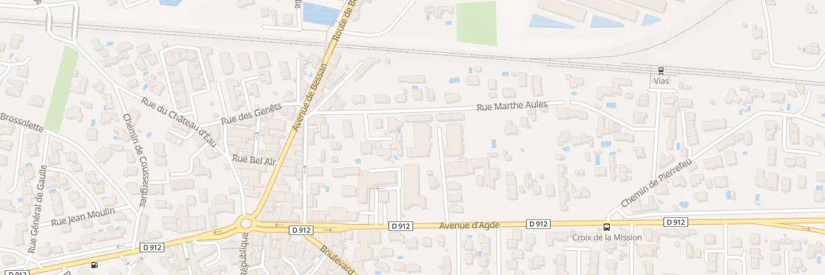 Plan du 9 Rue Marthe Aules à Vias