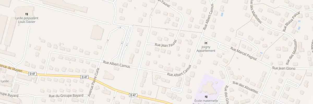 Plan du 27 Rue Jean Faurel à Joigny