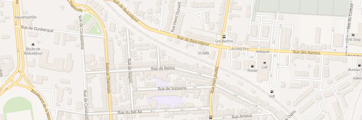 Plan du 43 Rue de Reims à Vichy