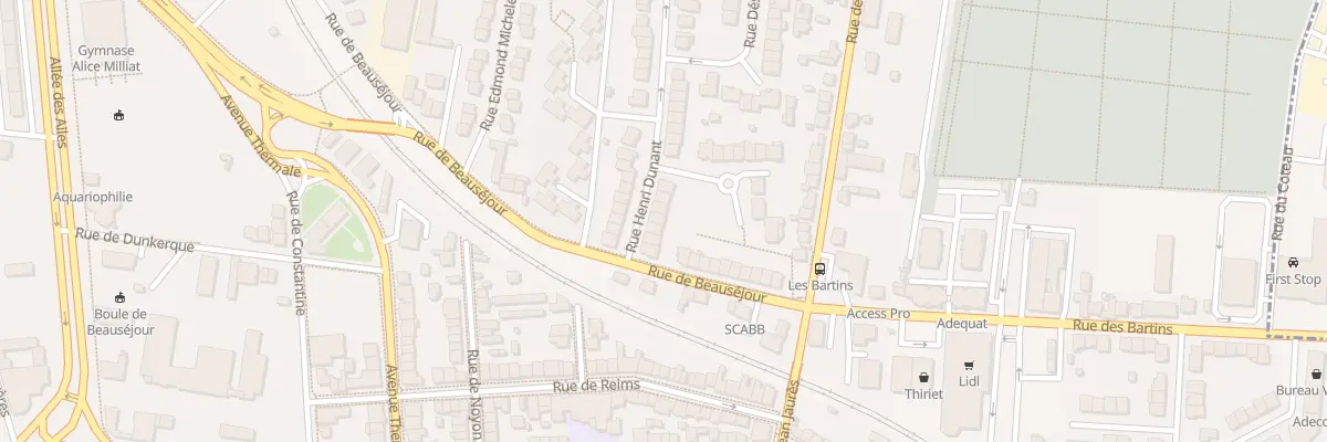 Plan du 6 Rue Henri Dunant à Vichy