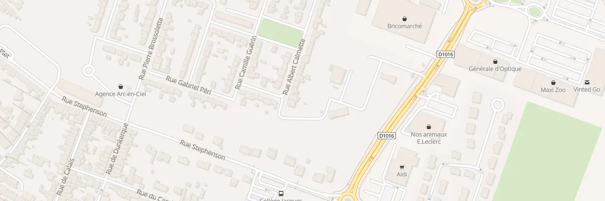 Plan du 16 Rue Albert Calmette à Caudry