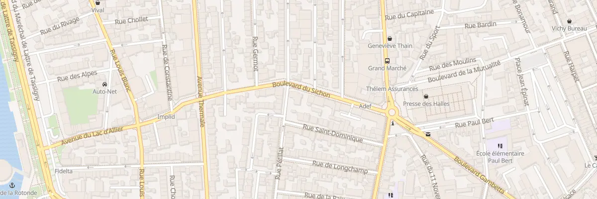 Plan du 46 Rue Pétillat à Vichy