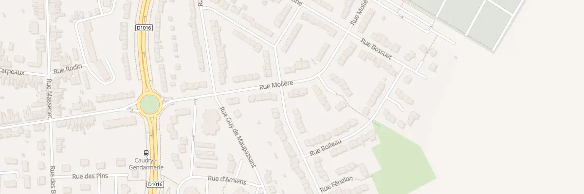 Plan du 12 Rue Moliére à Caudry