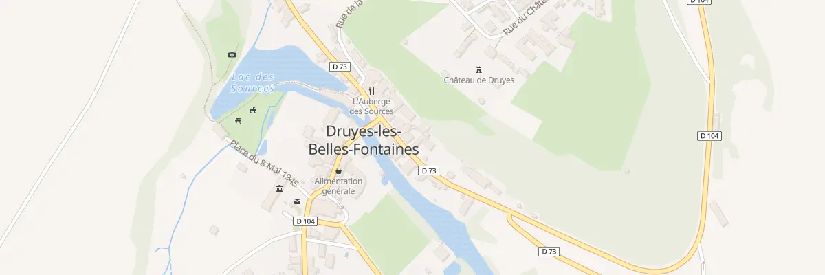 Plan du 3 Rue Chanzy à Druyes-les-Belles-Fontaines