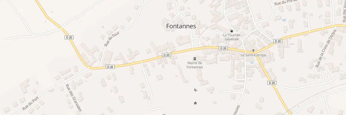 Plan du 5160 Au Bourg à Fontannes