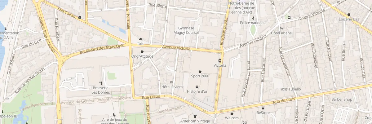 Plan du 1T Rue Jean Jaurès à Vichy