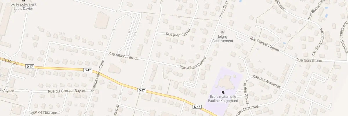 Plan du 48 Rue Albert Camus à Joigny