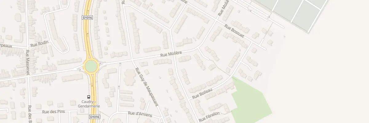 Plan du 14 Rue Moliére à Caudry