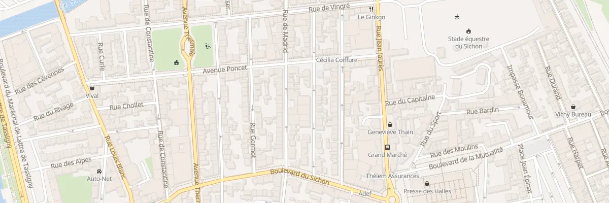 Plan du 17 Rue de Cronstadt à Vichy