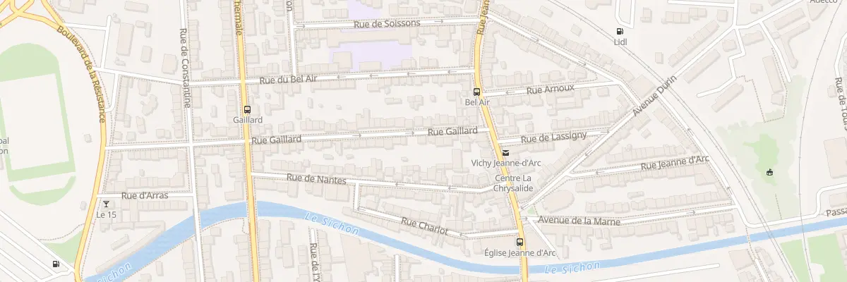 Plan du 76 Rue Gaillard à Vichy