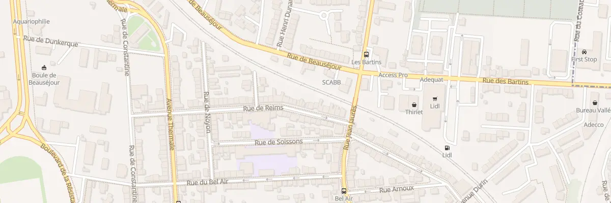 Plan du 51 Rue de Reims à Vichy