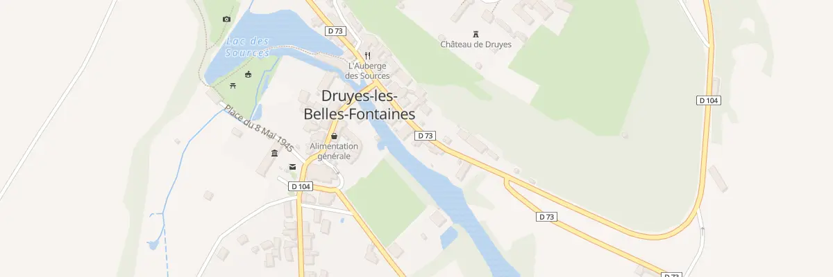 Plan du 12 Rue Chanzy à Druyes-les-Belles-Fontaines