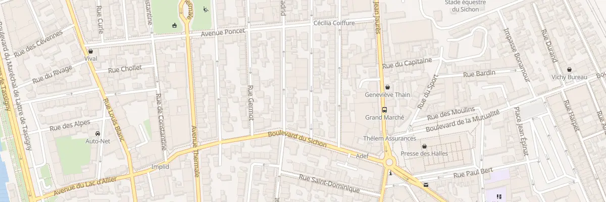 Plan du 9 Rue de Cronstadt à Vichy