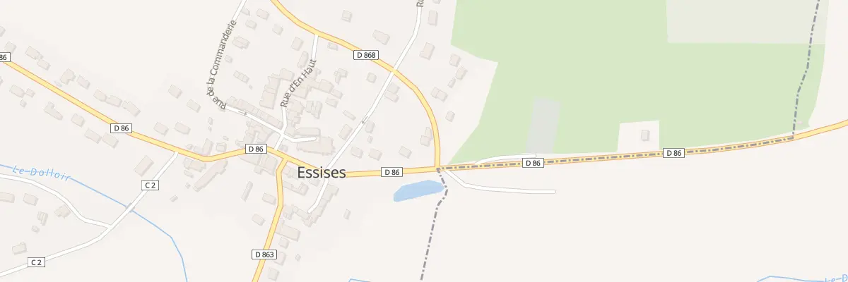 Plan du 1 Rte des Caquerets à Essises