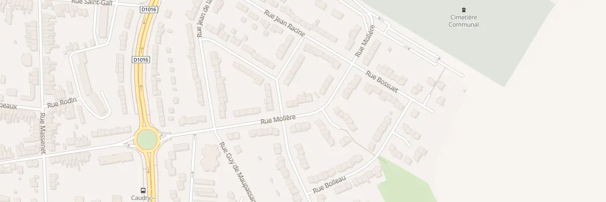 Plan du 21 Rue Moliére à Caudry