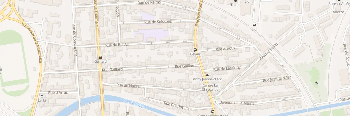 Plan du 73 Rue Gaillard à Vichy