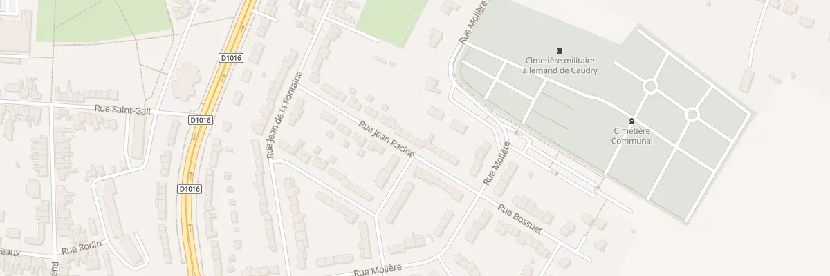 Plan du 23 Rue Jean Racine à Caudry