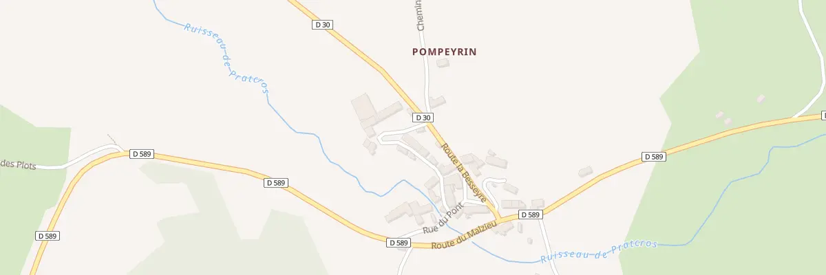 Plan du 5064 Pompeyrin à La Besseyre-Saint-Mary
