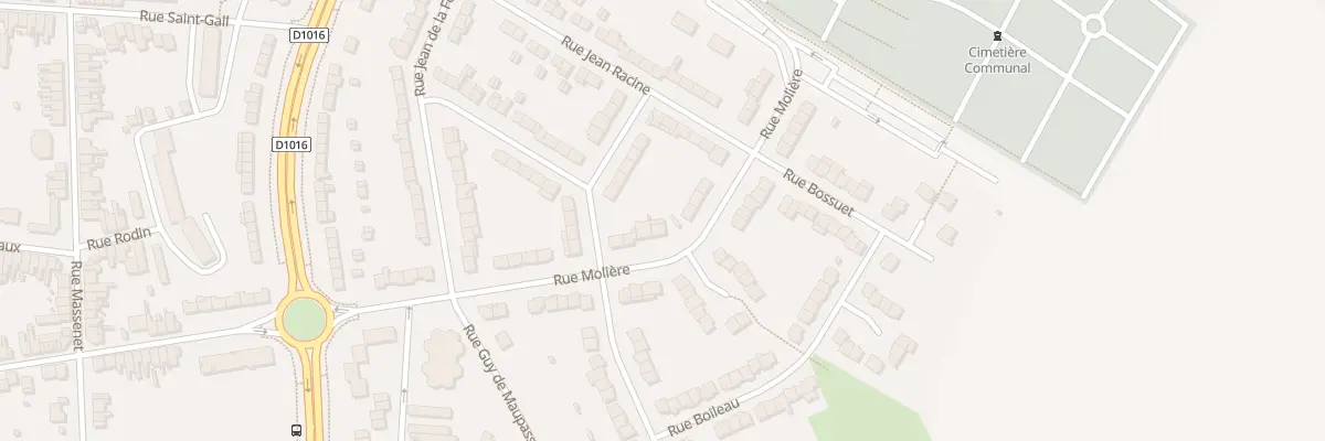 Plan du 23 Rue Moliére à Caudry