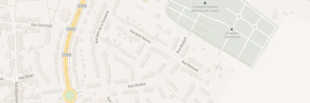 Plan du 20 Rue Jean Racine à Caudry