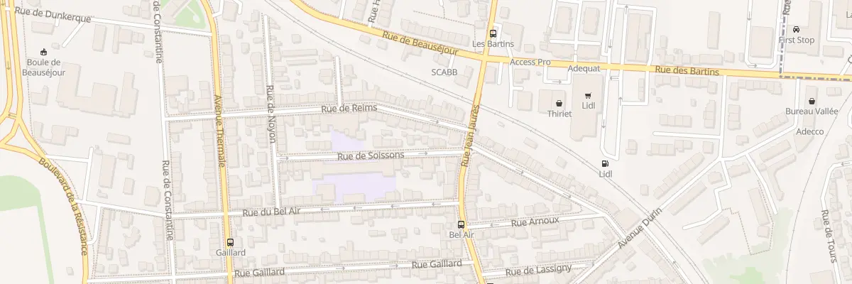 Plan du 33 Rue de Soissons à Vichy