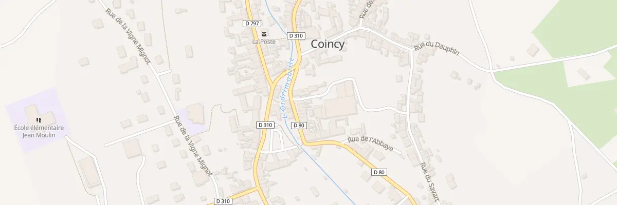 Plan du 5 Rue de l’Abbaye à Coincy
