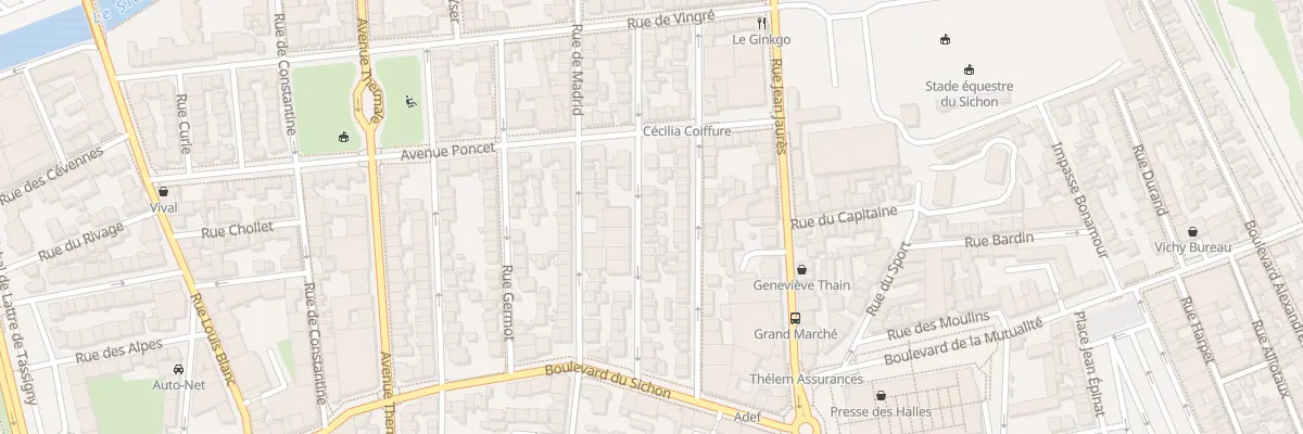 Plan du 28 Rue de Cronstadt à Vichy
