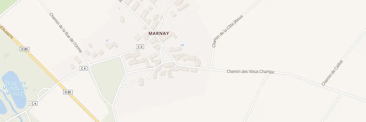 Plan du 5 Che de Vieux Champs à Poilly-sur-Tholon