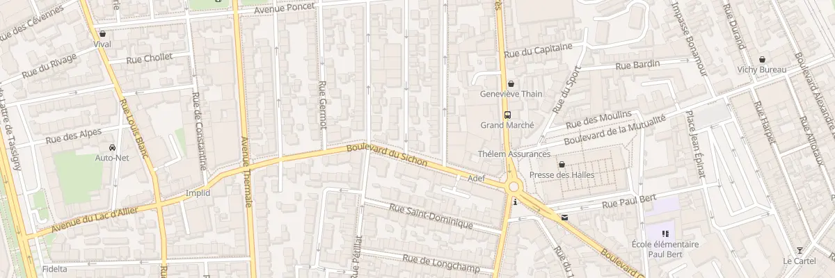Plan du 4 Rue de Cronstadt à Vichy