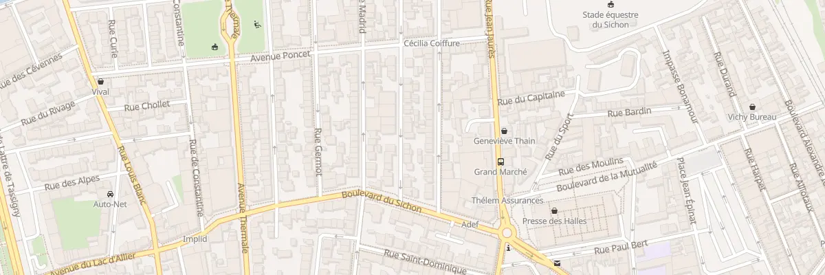 Plan du 16 Rue de Cronstadt à Vichy
