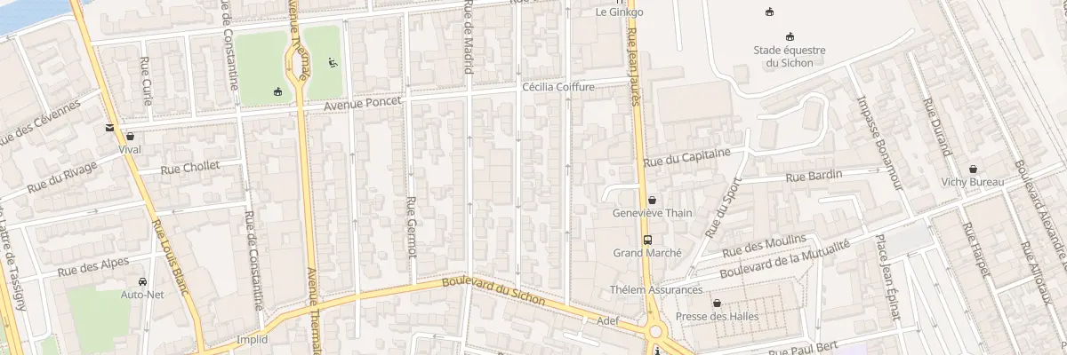 Plan du 22 Rue de Cronstadt à Vichy