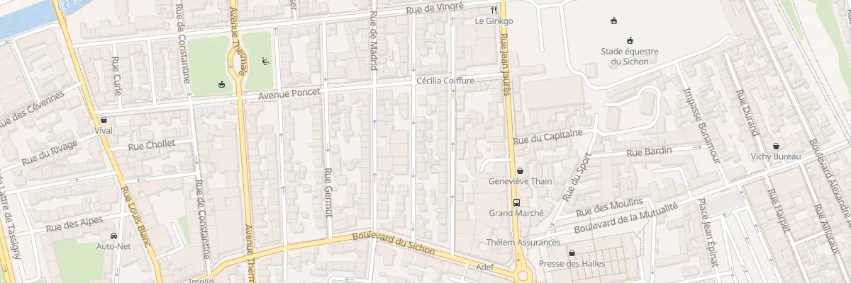 Plan du 26 Rue de Cronstadt à Vichy