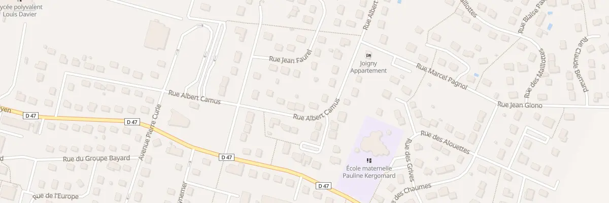 Plan du 44 Rue Albert Camus à Joigny