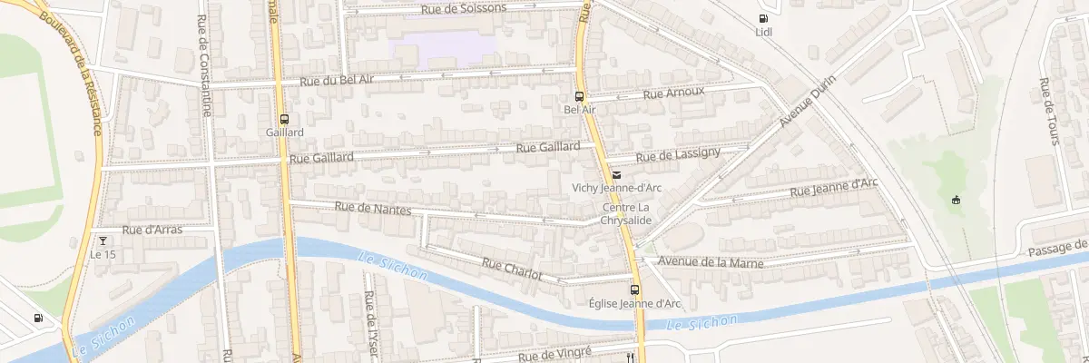 Plan du 82 Rue Gaillard à Vichy