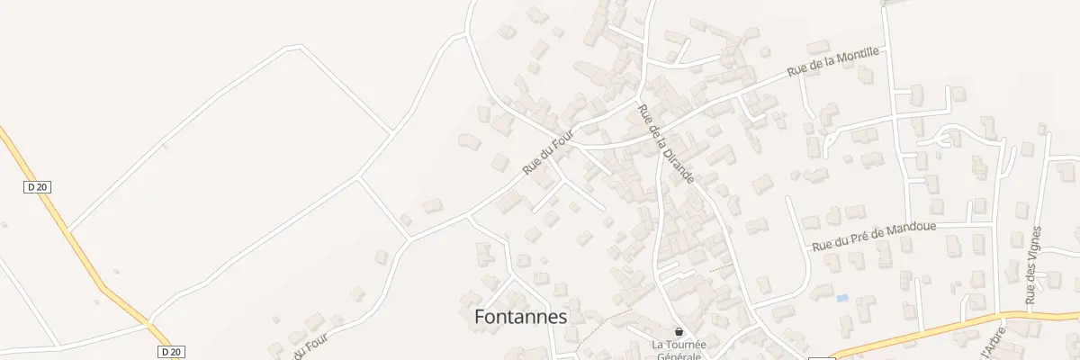 Plan du 9002 Au Bourg à Fontannes