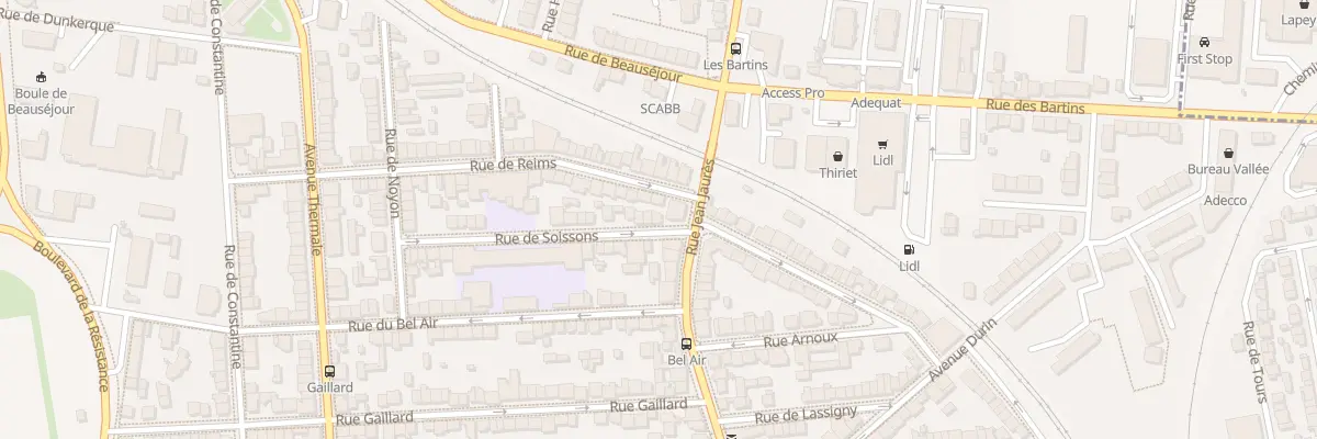 Plan du 39 Rue de Soissons à Vichy
