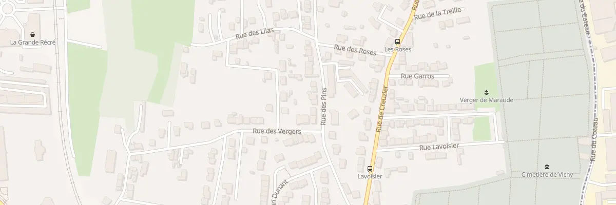 Plan du 23 Rue des Pins à Vichy